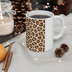Leopard Print 11oz White Mug