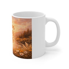 Golden Hour Vibes Mug — Scenic Autumn Sunrise Ceramic Coffee Cup